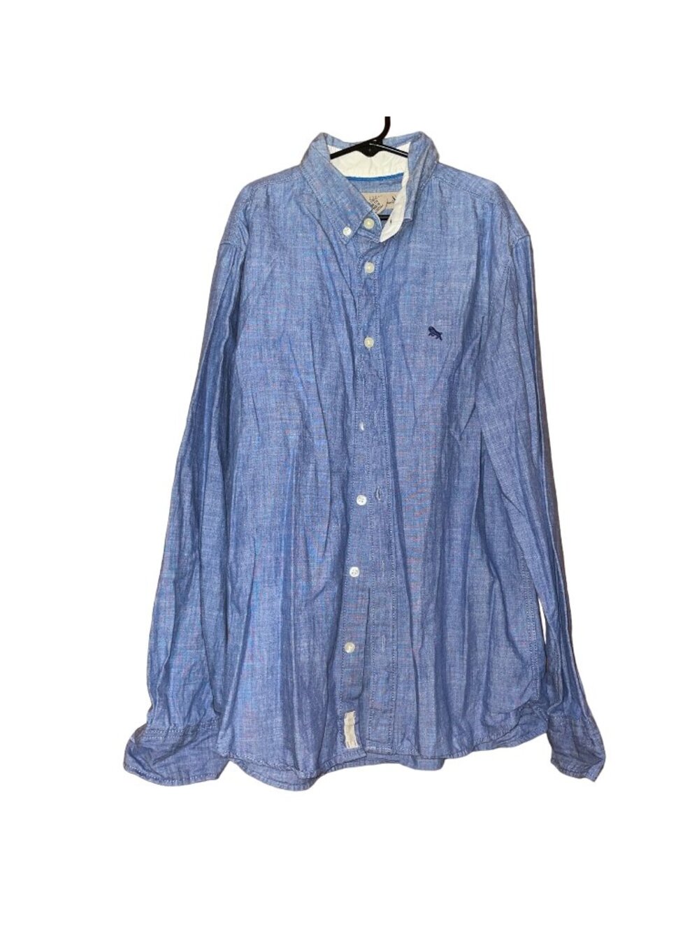 L.O.G.G. Label Of Graded Goods Blue Long Sleeve Button-Up Shirt Boy's Size L